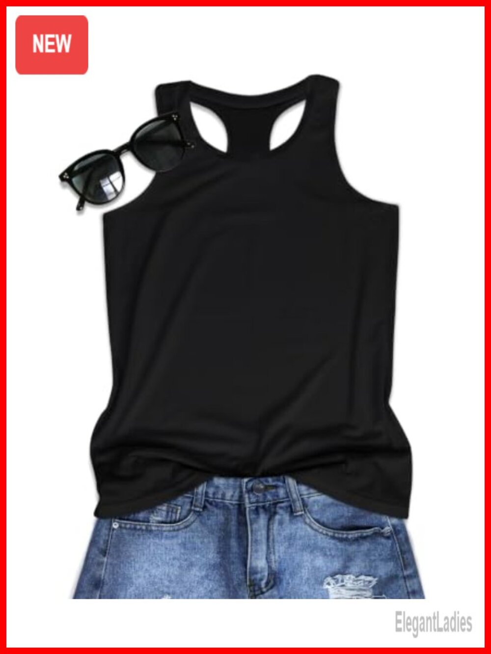 Racerback Tank Top Women Graphic Sleeveless Crew Neck Summer Shirt